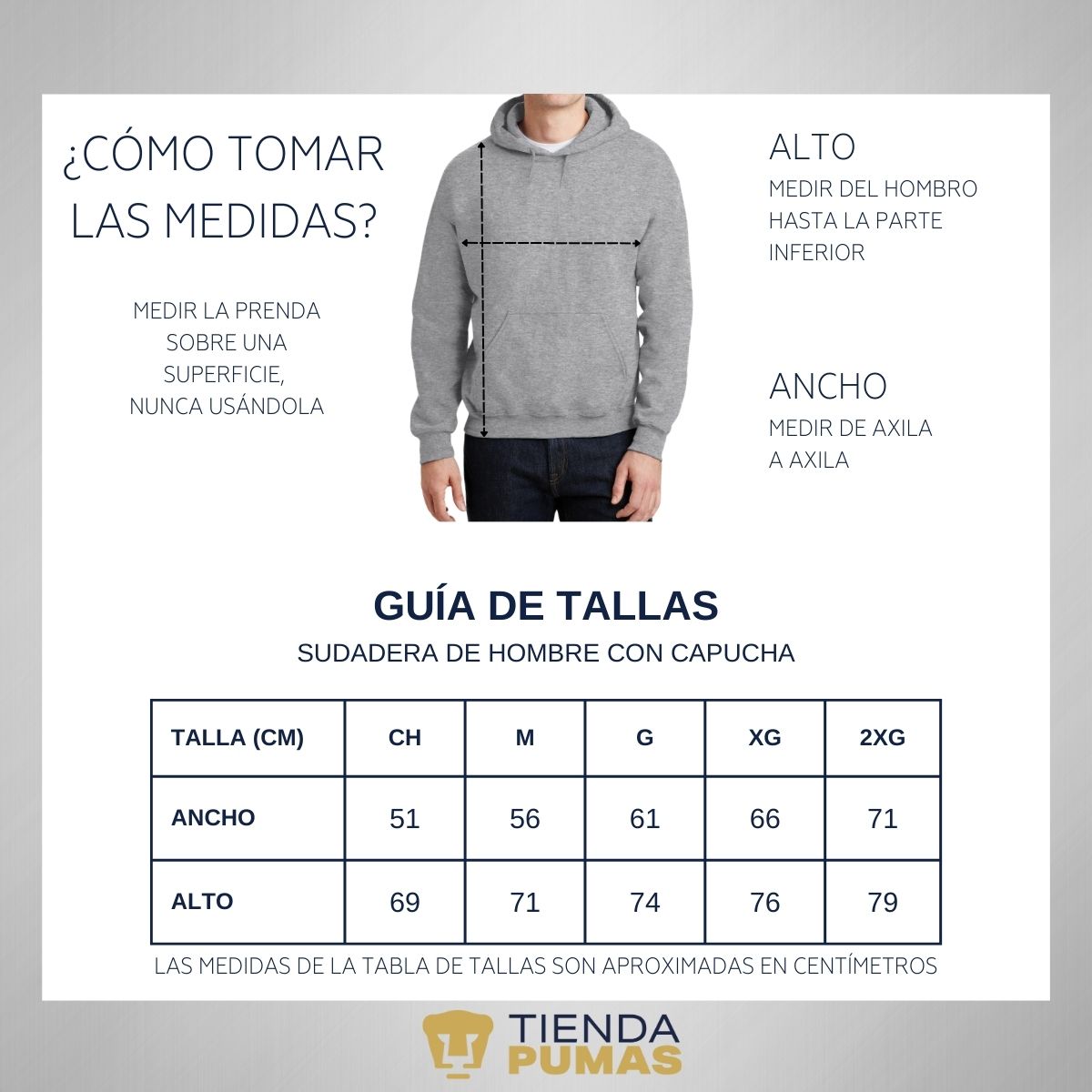Sudadera Hombre Hoodie Pumas UNAM Logo Edición Limitada 1