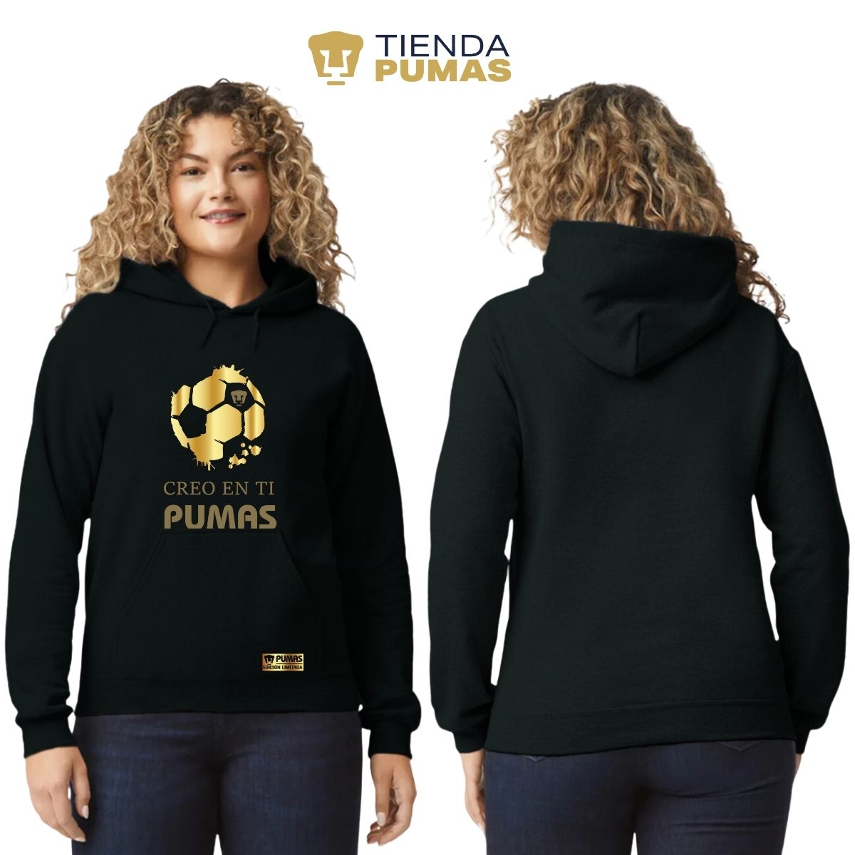 Sudadera Pumas UNAM Deportiva Mujer Hoodie Ed Limitada 2 Creo en ti