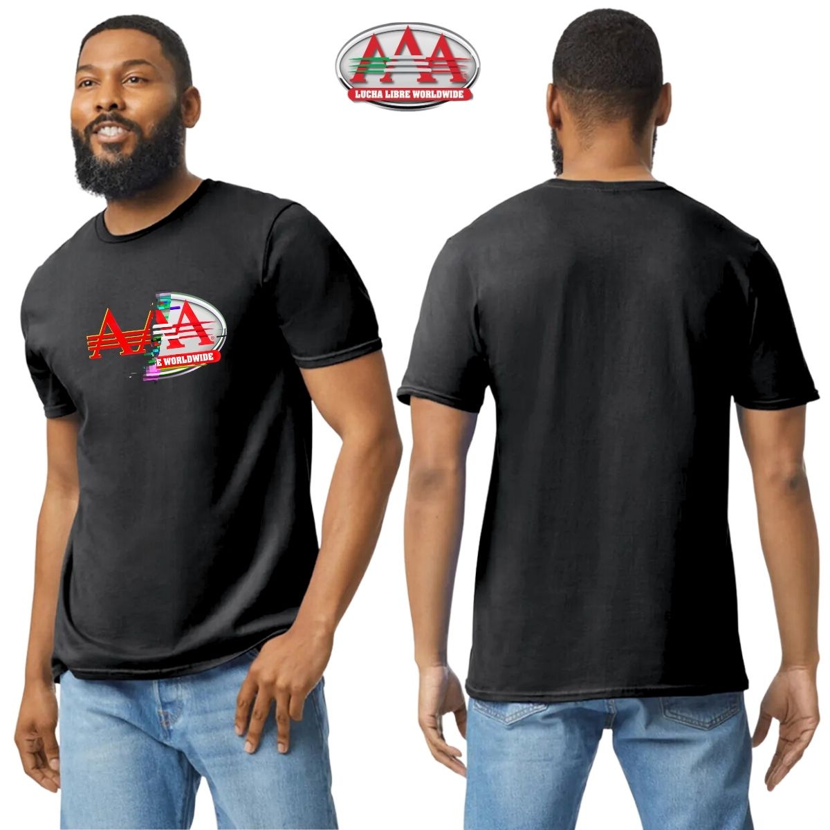 Jersey Playera Lucha Libre AAA Hombre Glitch Frente