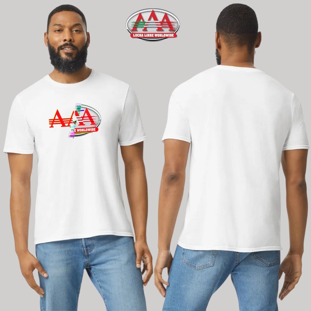 Jersey Playera Lucha Libre AAA Hombre Glitch Frente