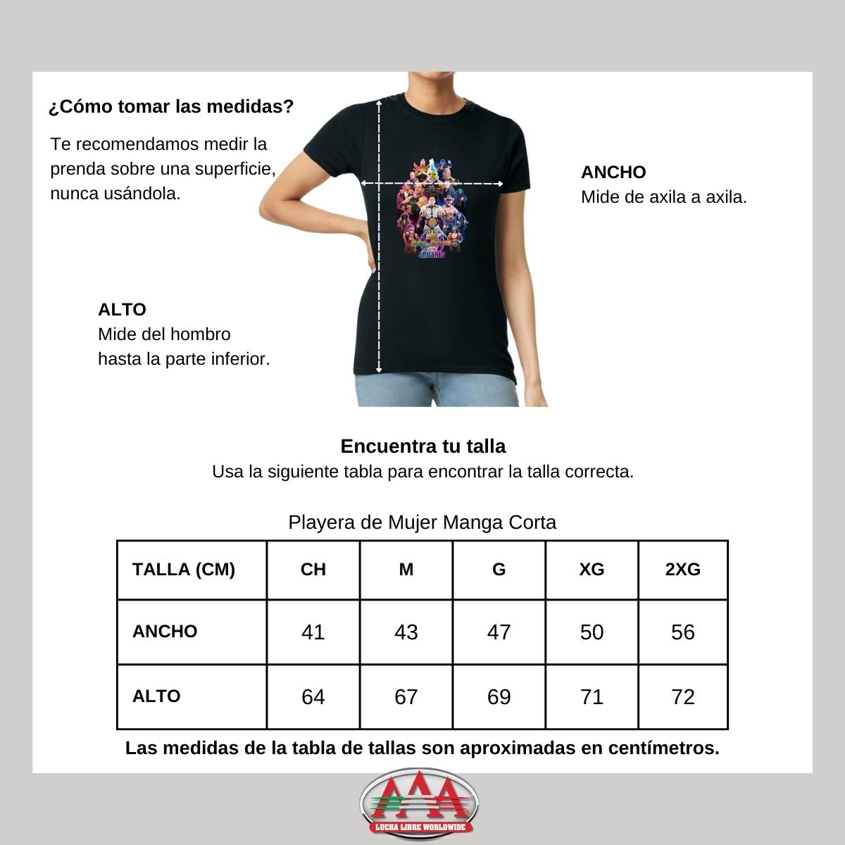 Playera Mujer Lucha Libre AAA Reyes 24