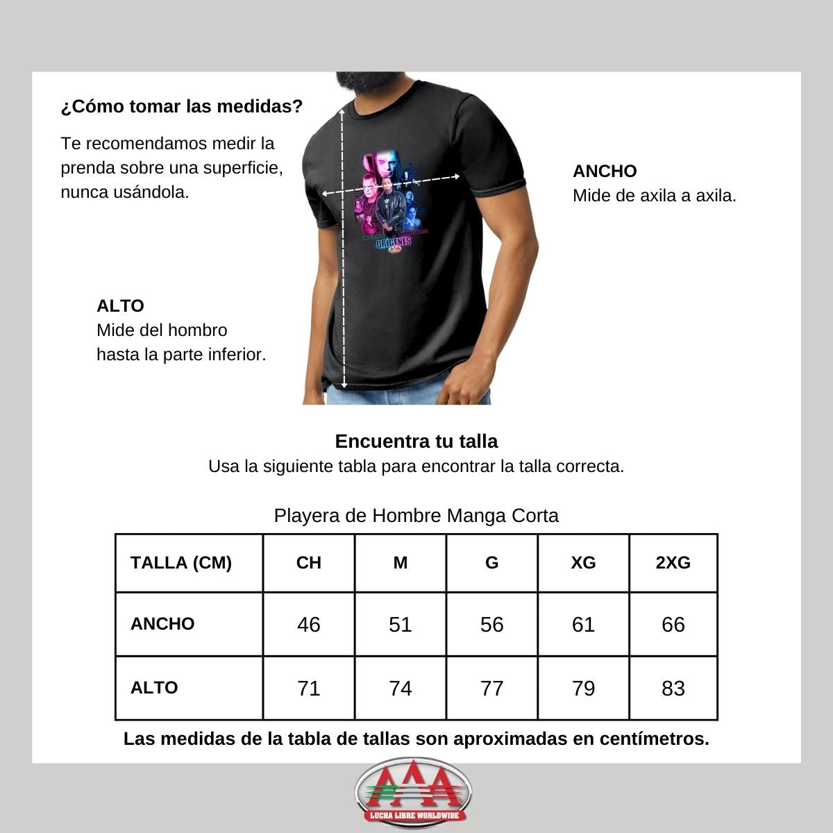 Playera Deportiva Hombre Lucha Libre AAA Vampiro canadiense