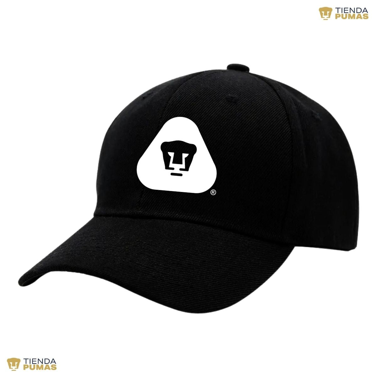 Gorra Pumas UNAM Hombre Mujer Ajustable Emblema Blanco Negro 4 Vinil