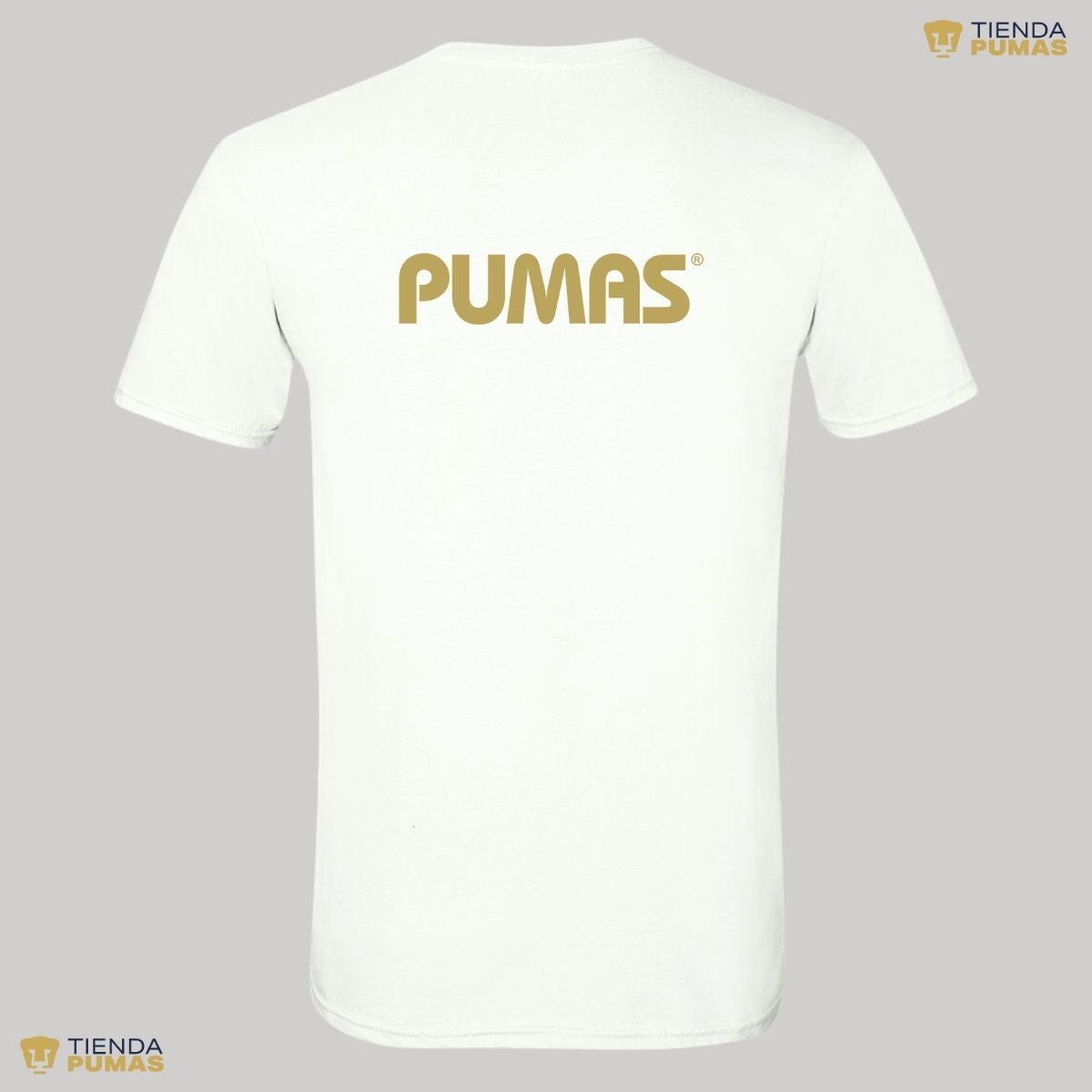 Playera Hombre Pumas UNAM Logo Dorado Vinil