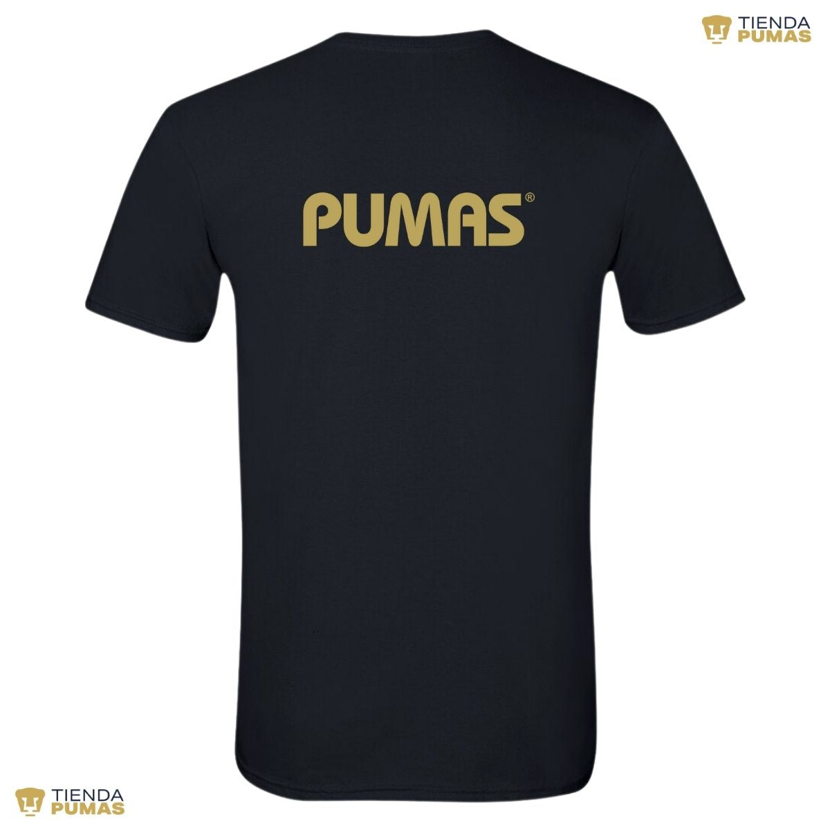 Playera Hombre Pumas UNAM Logo Dorado Vinil