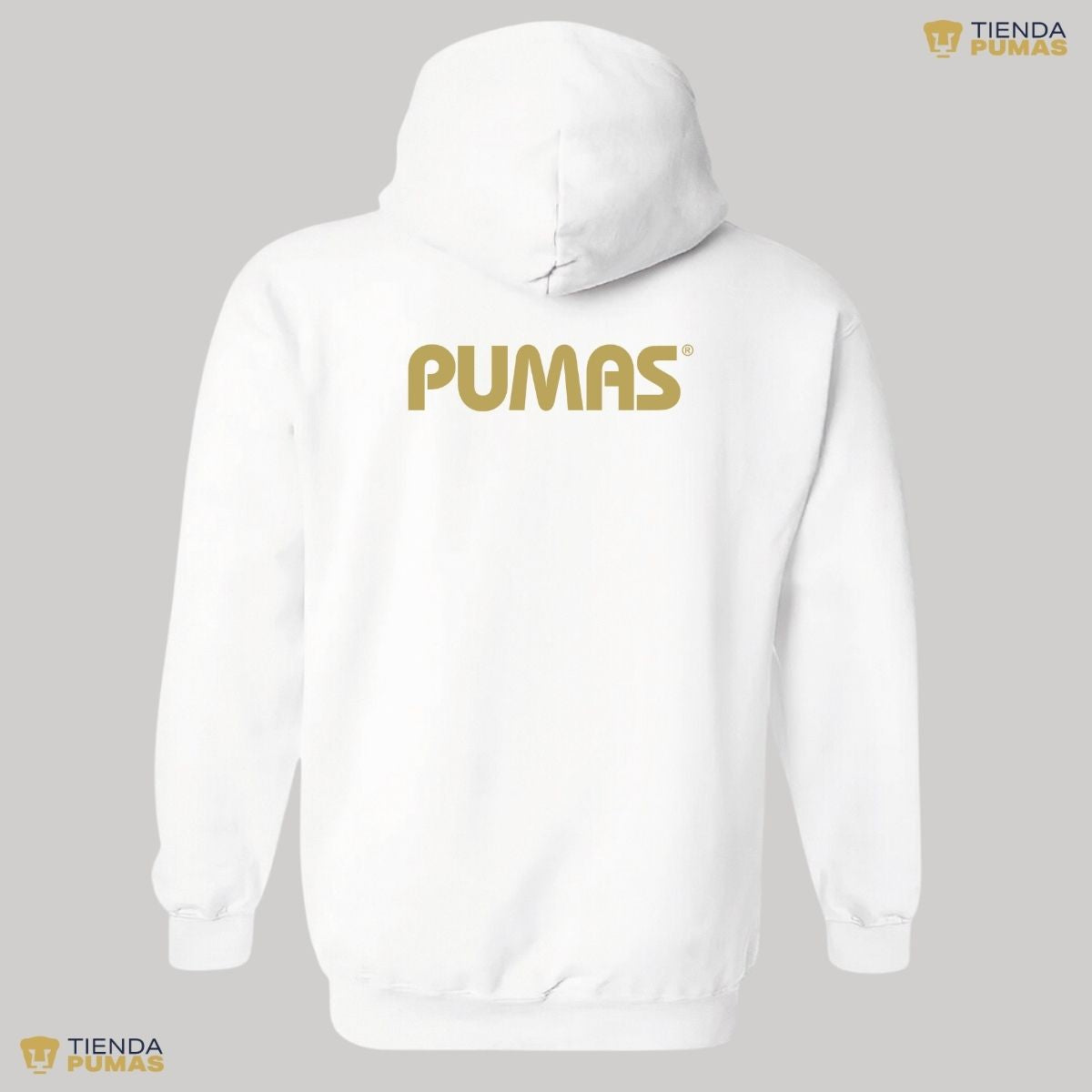 Sudadera Mujer Hoodie Pumas UNAM Logo Dorado Vinil