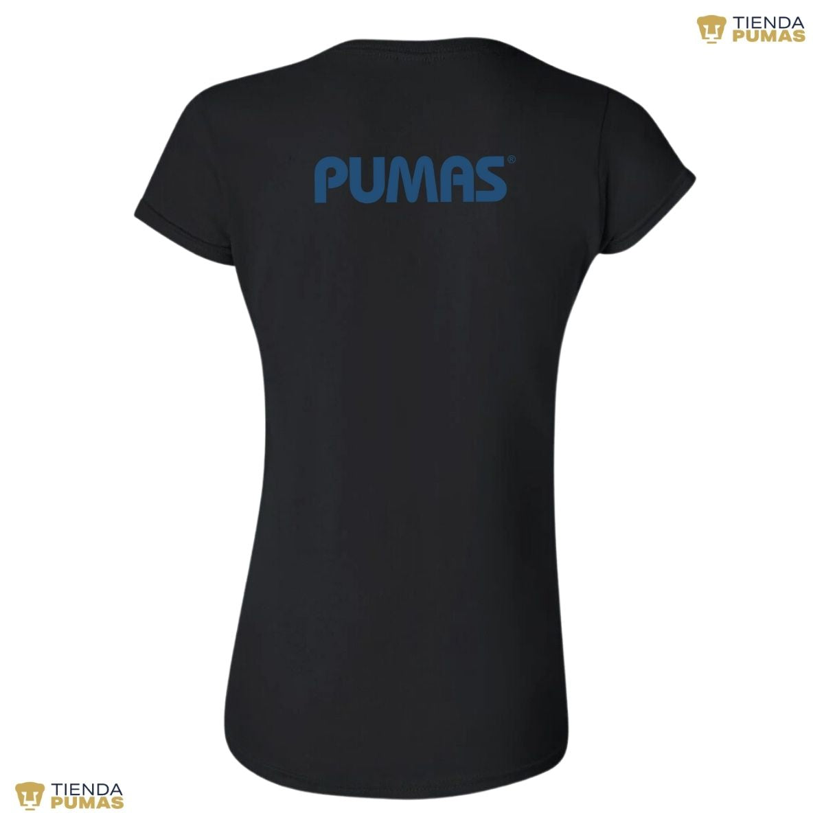 Playera Mujer Pumas UNAM Logo Azul Vinil