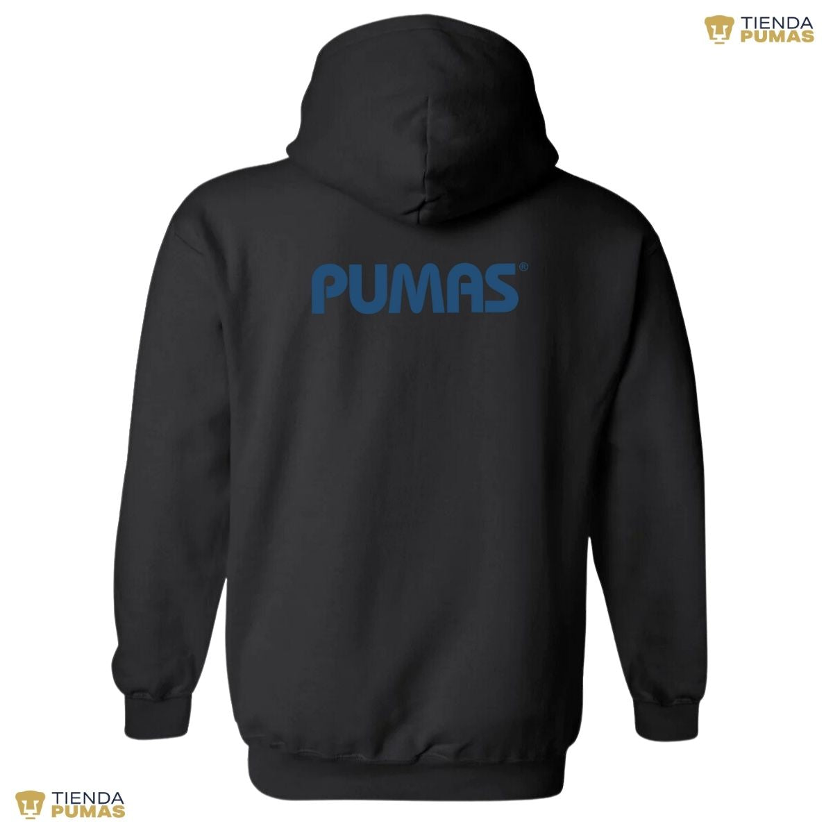 Sudadera Mujer Hoodie Pumas UNAM Logo Azul Vinil