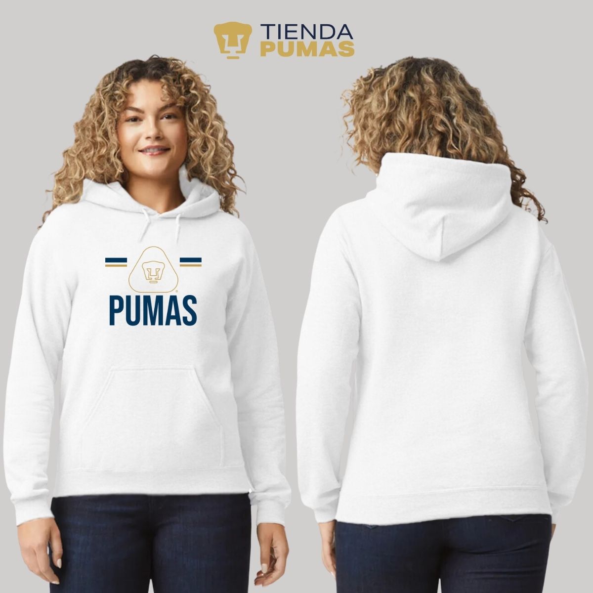 Sudadera Mujer Hoodie Pumas UNAM Insignia