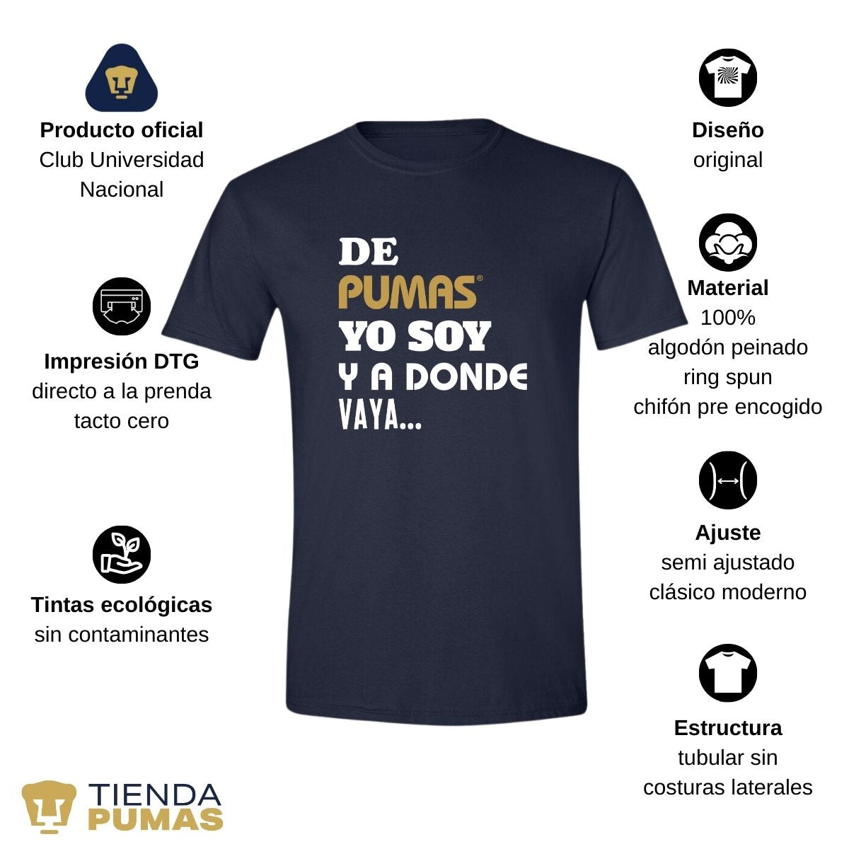 Jersey Playera Fútbol Pumas UNAM Hombre voy