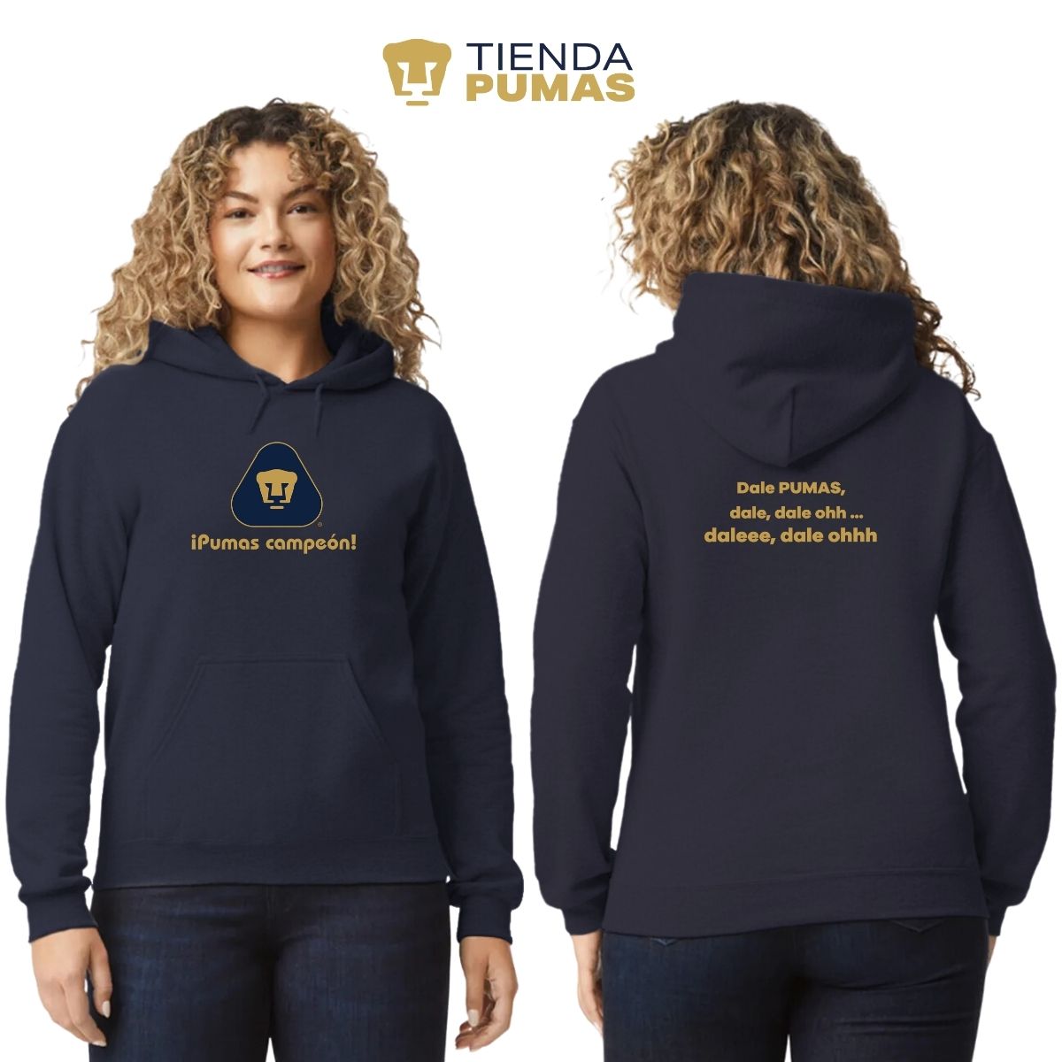 Sudadera Mujer Pumas UNAM campeón