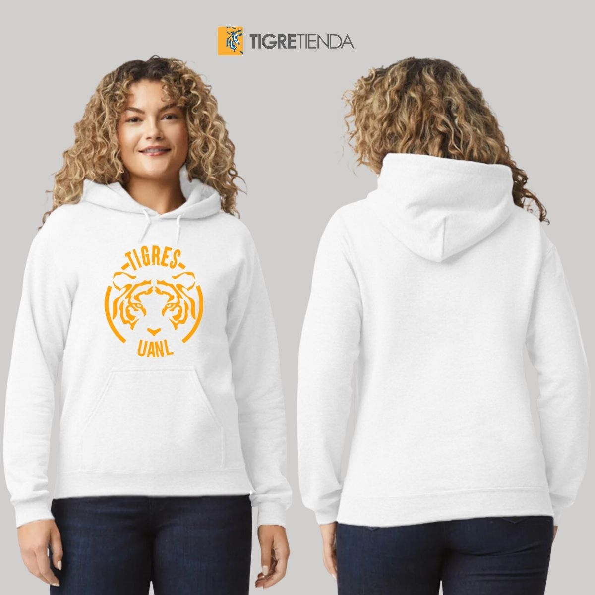 Sudadera Mujer Hoodie Tigres UANL Rostro Tigre