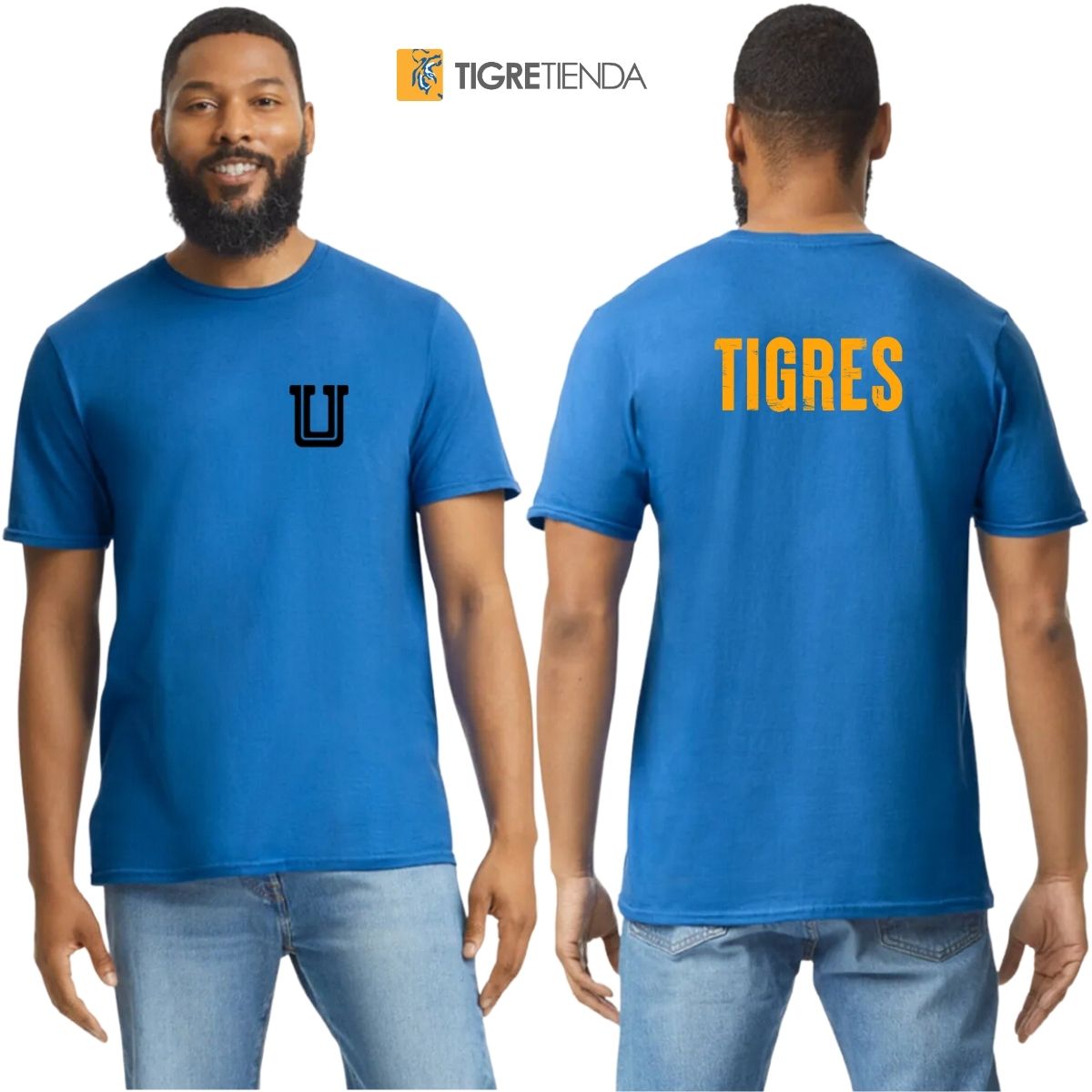 Playera Hombre Tigres UANL Logo U Combinado