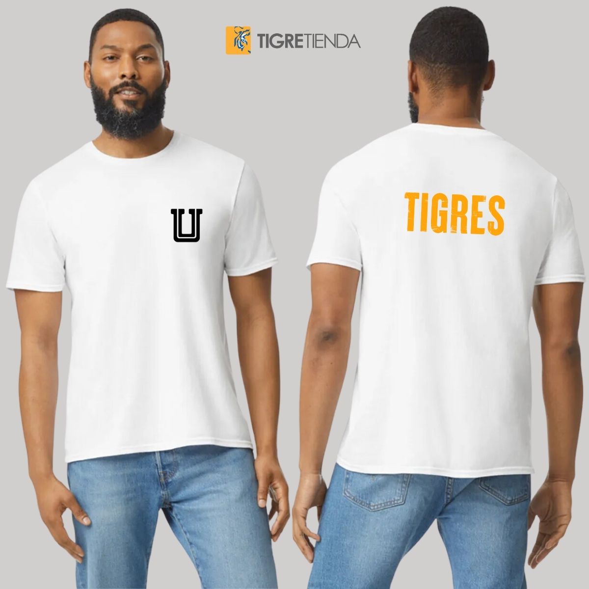 Playera Hombre Tigres UANL Logo U Combinado