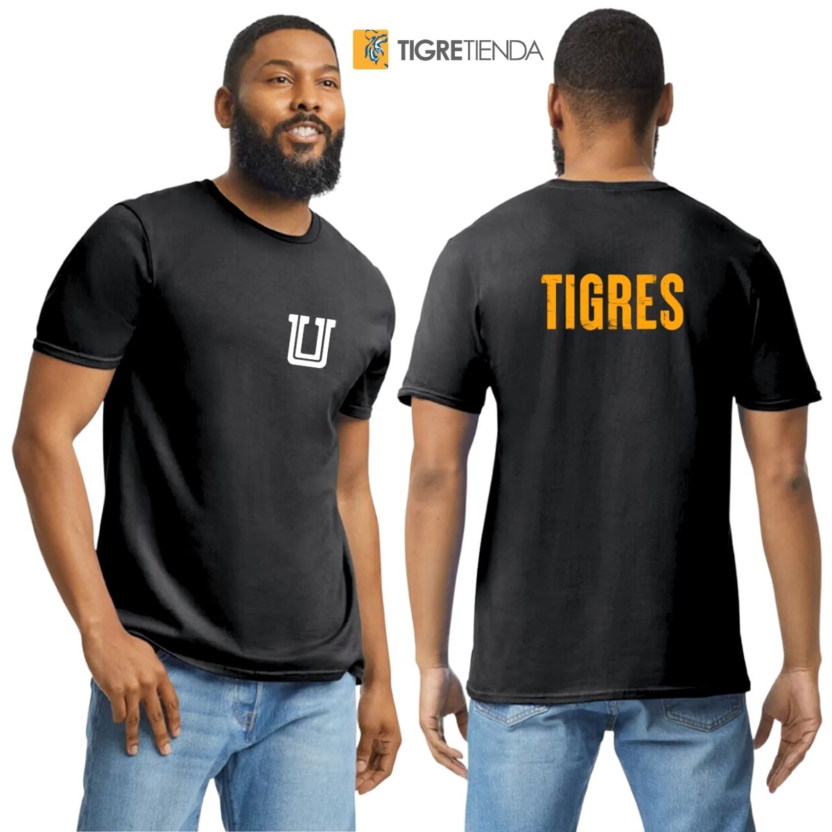 Playera Hombre Tigres UANL Logo U Combinado