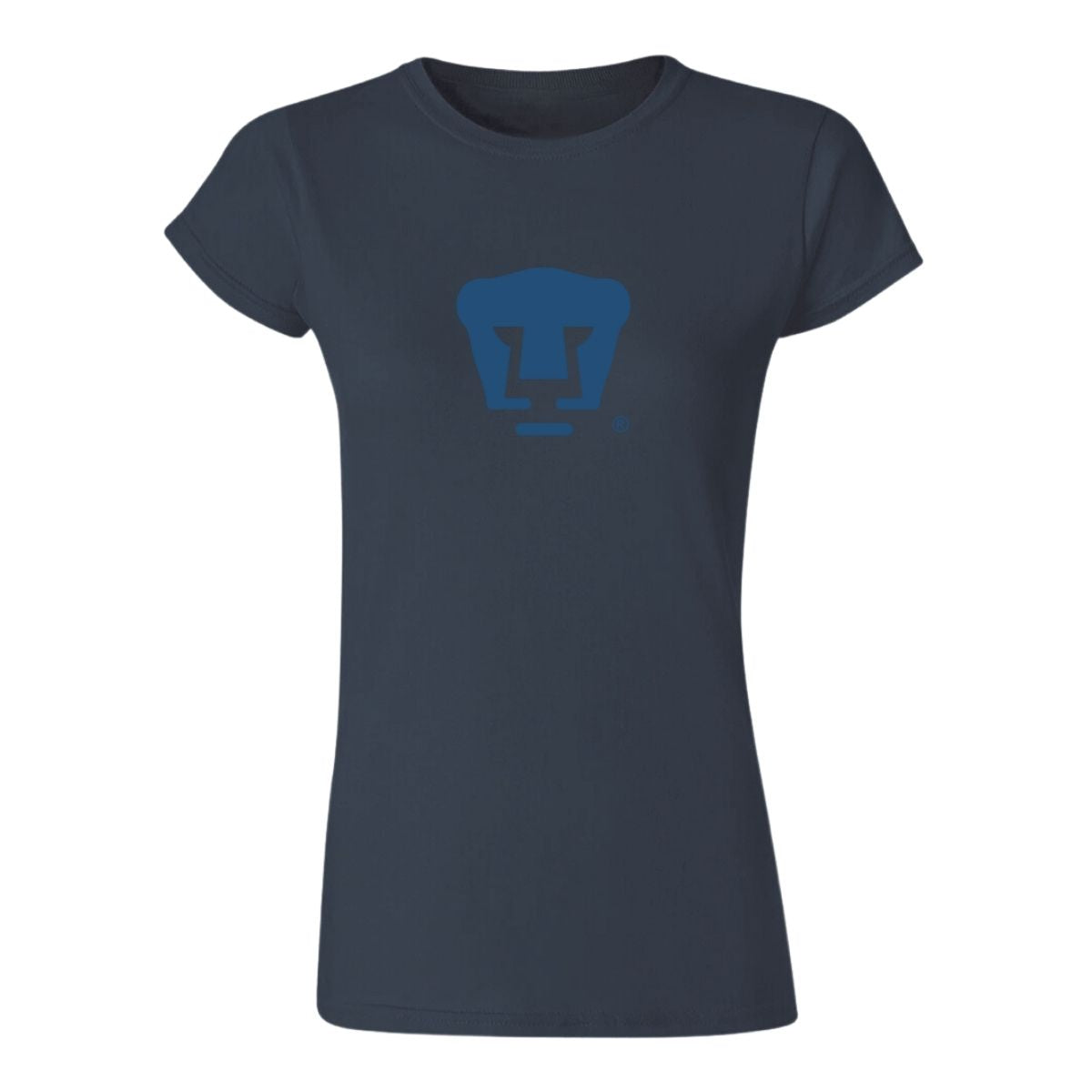 Playera Deportiva Mujer Pumas UNAM Azul Logo Vinil