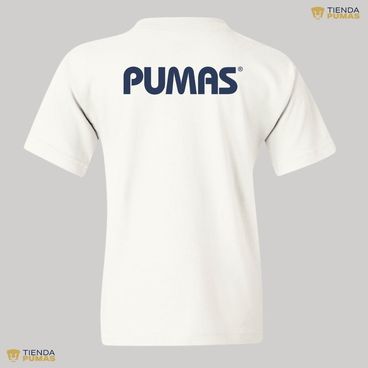 Playera Niño Niña Pumas UNAM Logo Azul