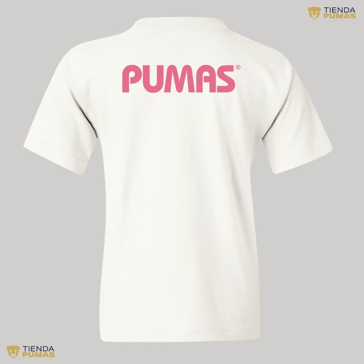 Playera Niño Niña Pumas UNAM Logo Rosa