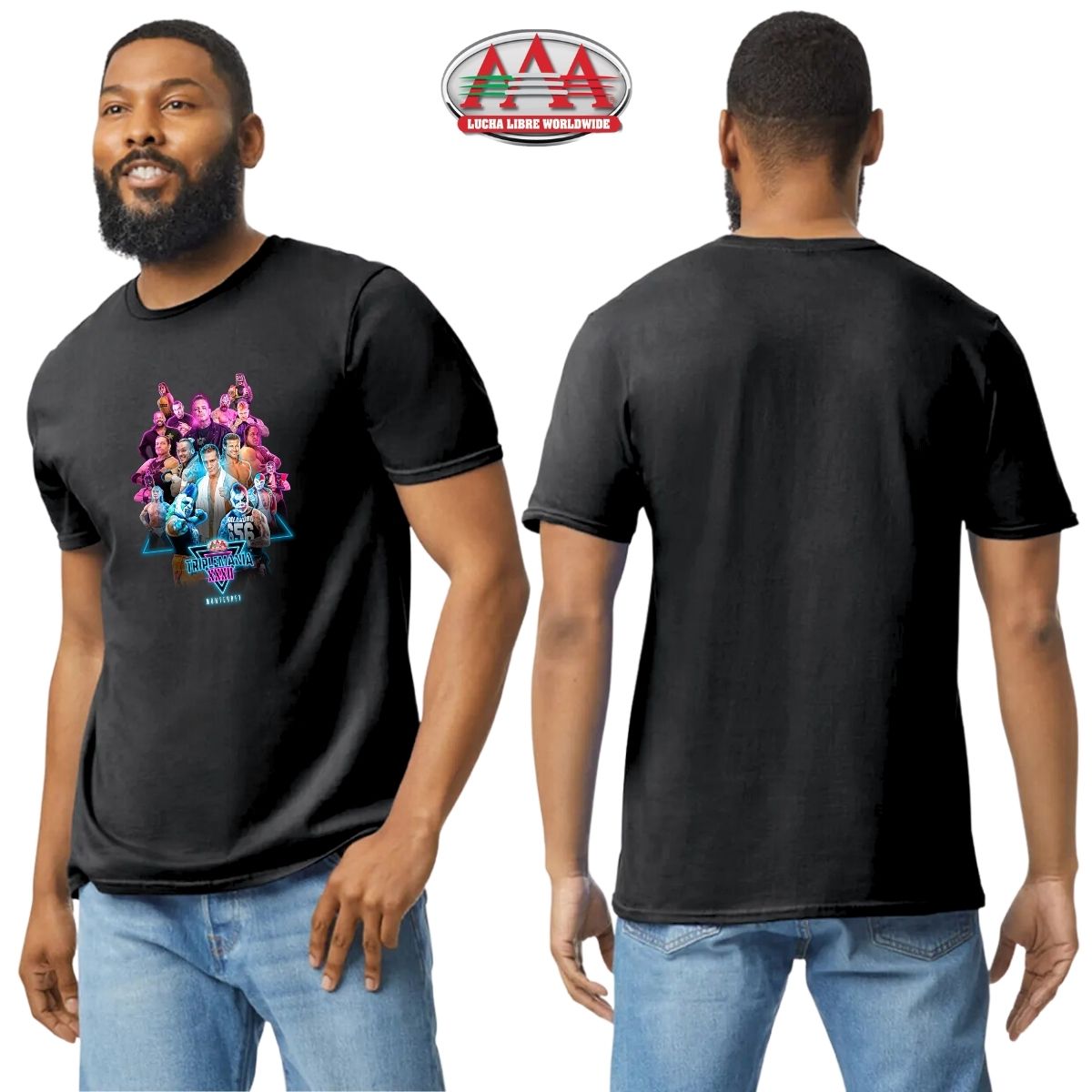 Playera Deportiva Hombre Lucha L AAA triplemanía XXXII