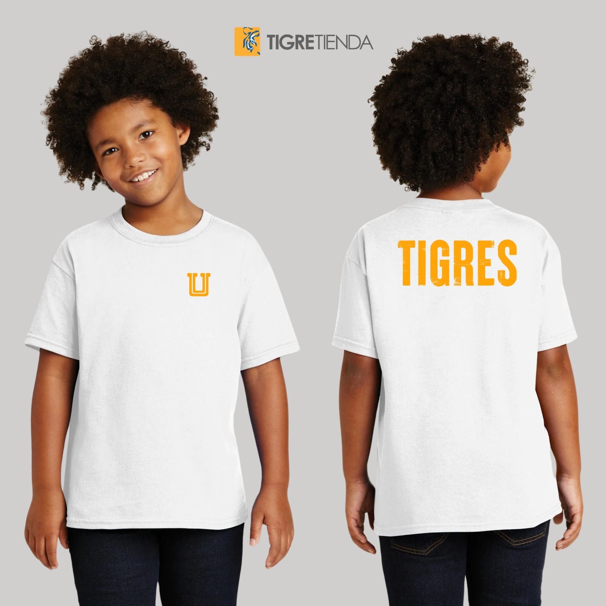 Playera Niño Niña Tigres UANL U Amarillo