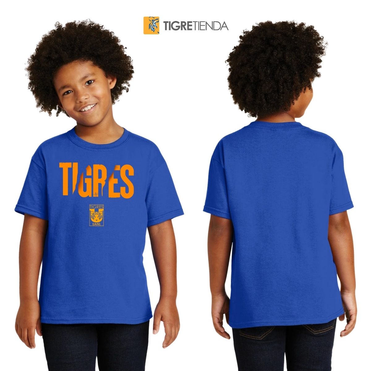 Playera Niño Niña Tigres UANL Zarpazo Amarillo