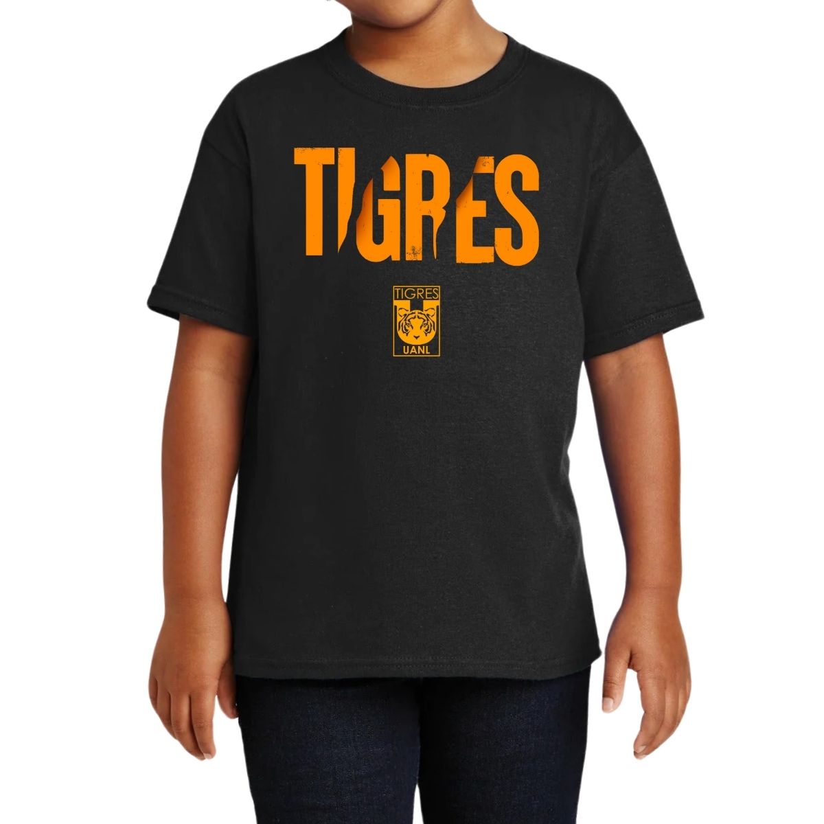 Playera Niño Niña Tigres UANL Zarpazo Amarillo