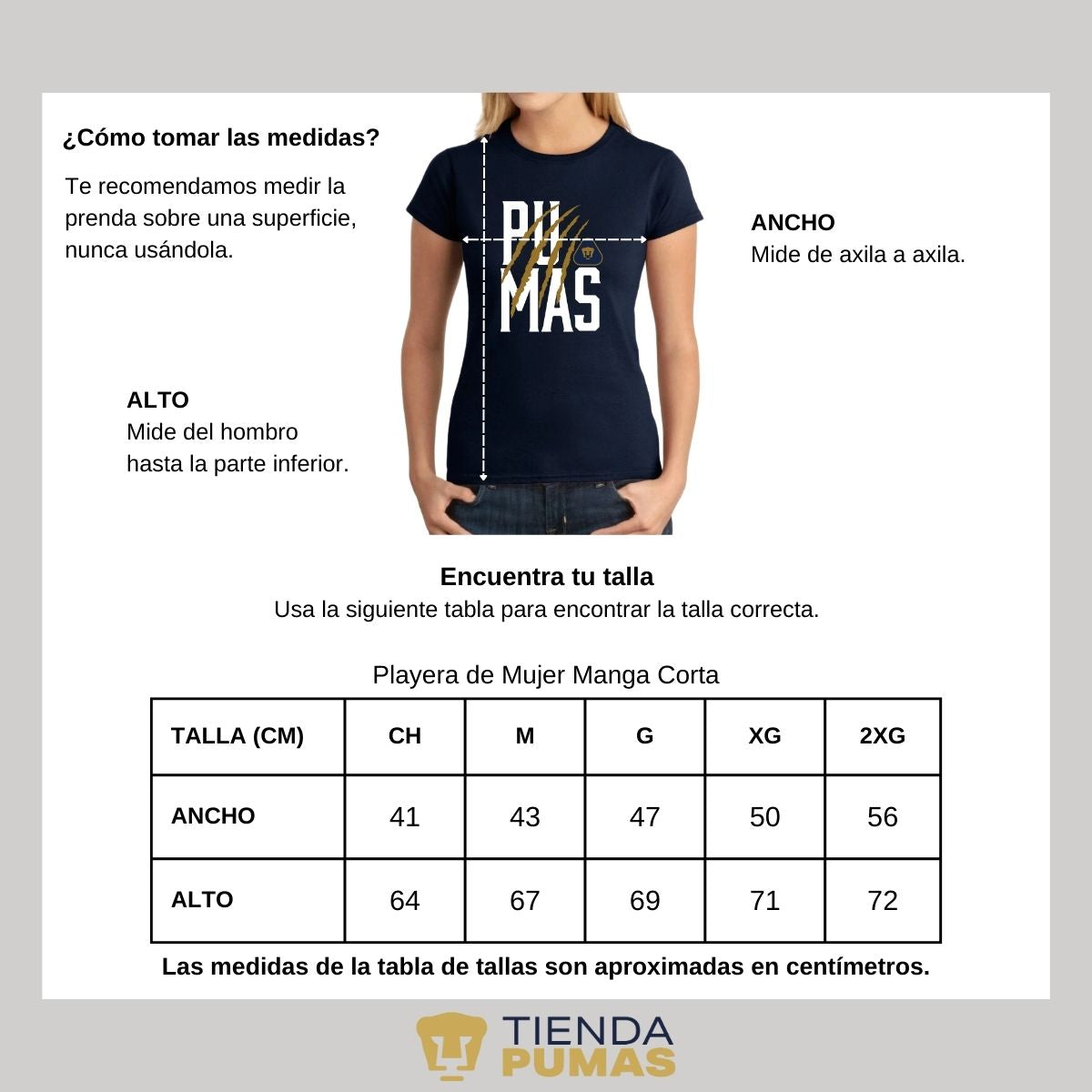 Playera Pumas UNAM Mujer Zarpazo