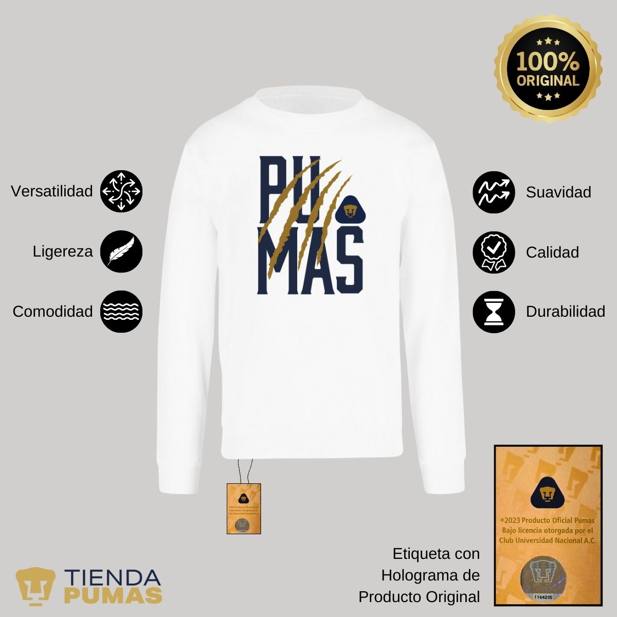 Sudadera Hombre Pumas UNAM Zarpazo