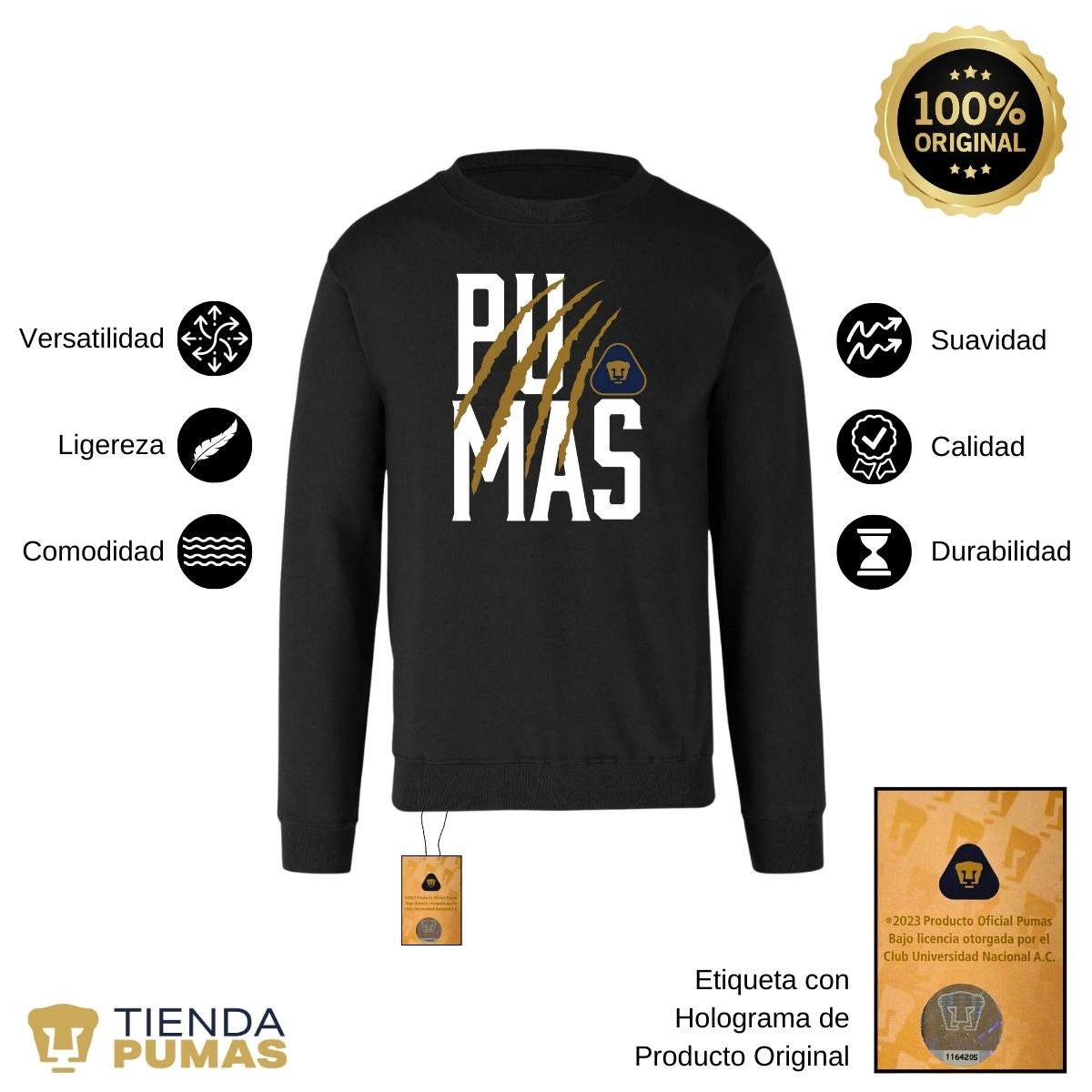 Sudadera Hombre Pumas UNAM Zarpazo