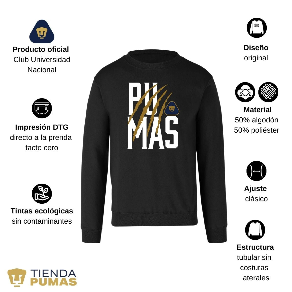 Sudadera Hombre Pumas UNAM Zarpazo