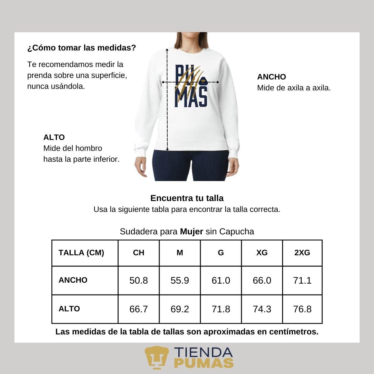 Sudadera Mujer Pumas UNAM Zarpazo