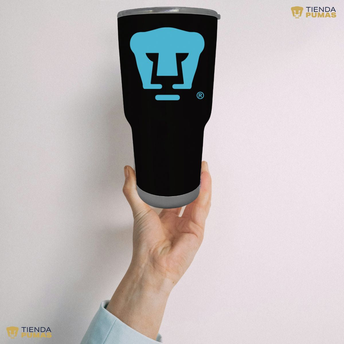 Termo 30 Oz Pumas UNAM Logo Azul Báltico