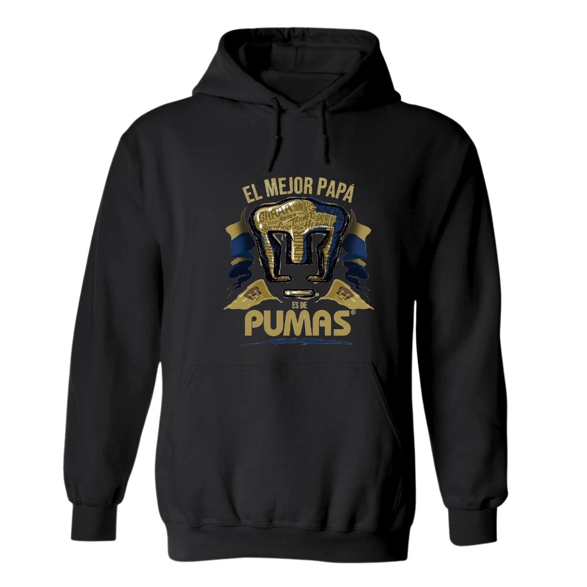 Sudadera Hombre Hoodie Pumas UNAM Mejor Papá Pumas