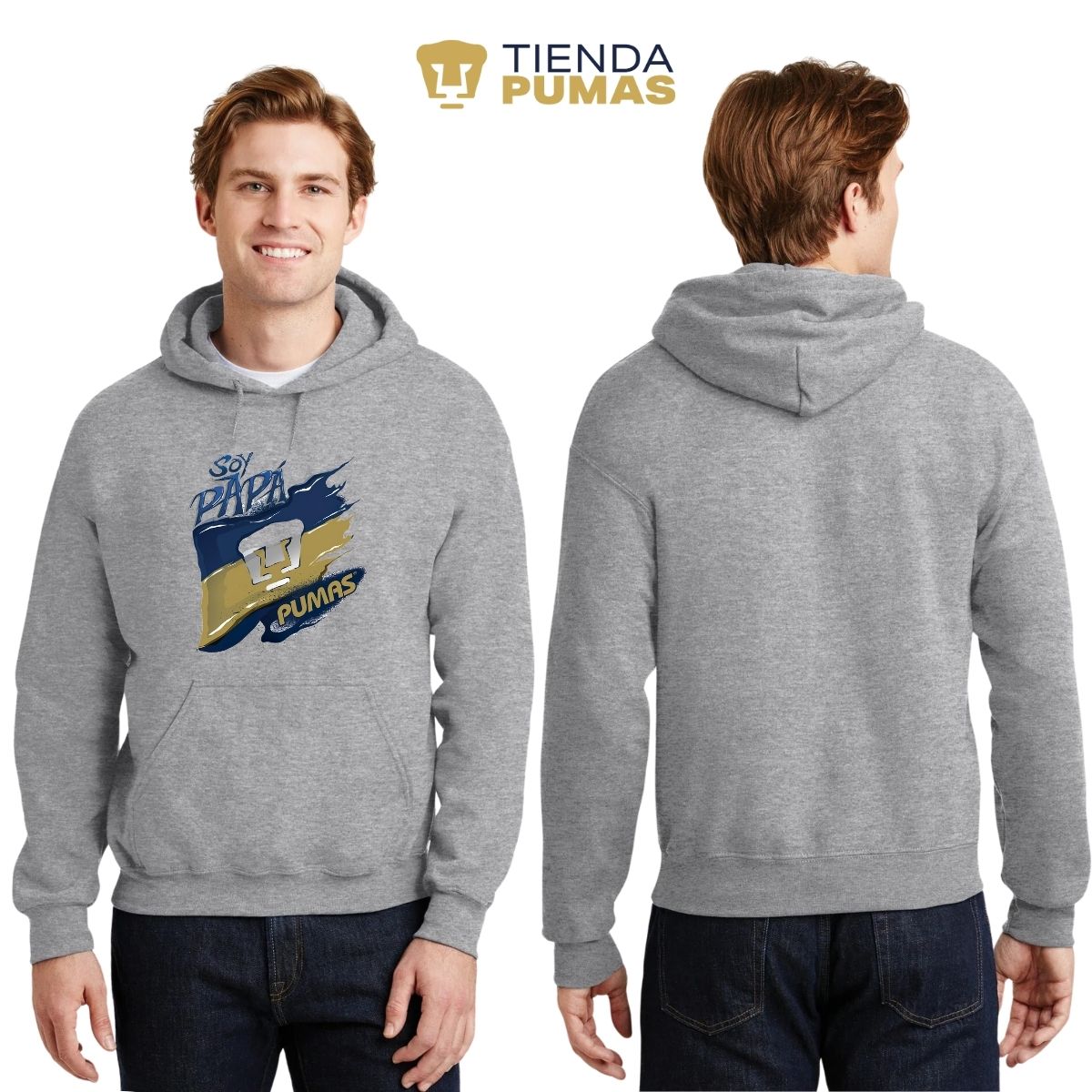 Sudadera Hombre Hoodie Pumas UNAM Soy Papá Pumas