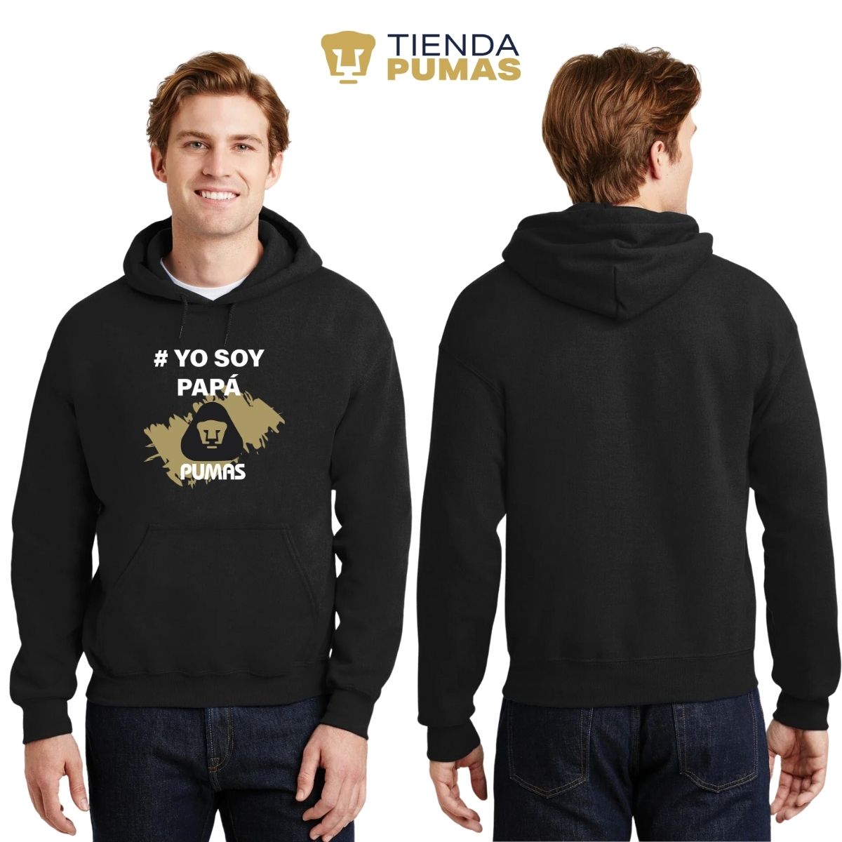 Sudadera Hombre Hoodie  Pumas UNAM Yo soy papá Pumas