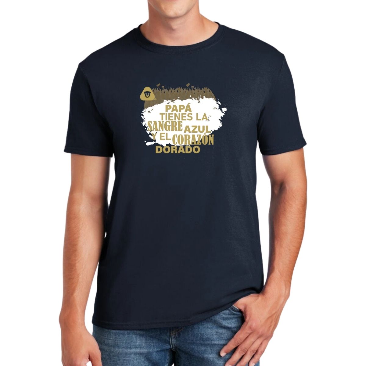 Playera Hombre Pumas UNAM Papá sangre azul