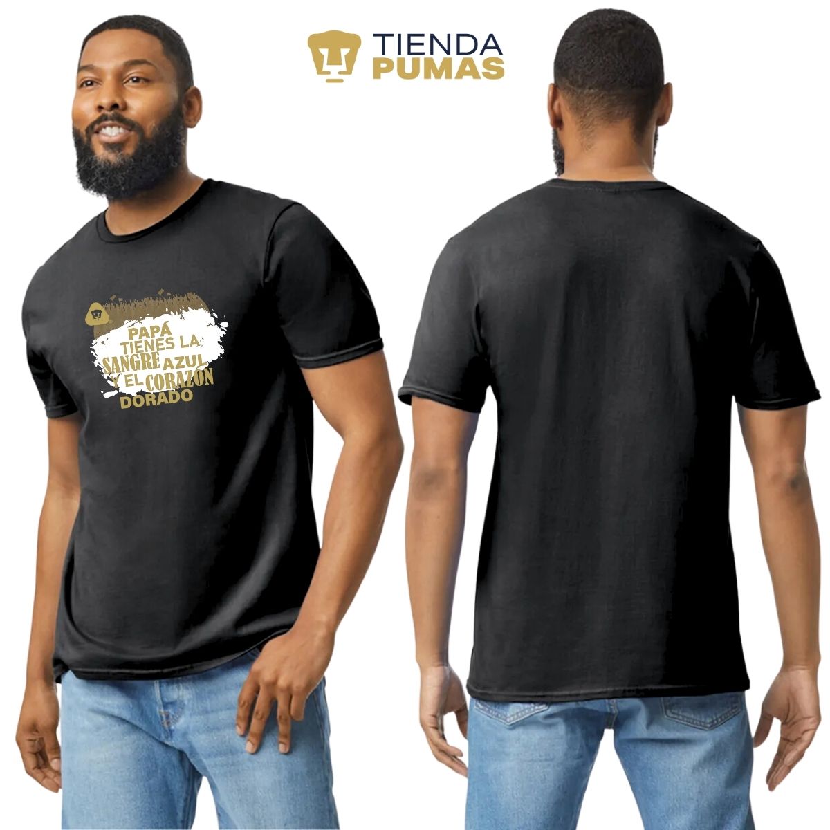 Playera Hombre Pumas UNAM Papá sangre azul