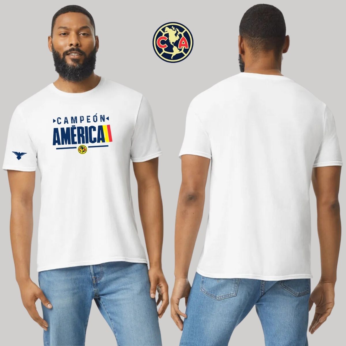 Playera Deportiva Hombre América Campeón Nueva Bl