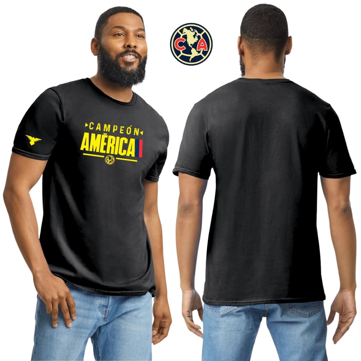 Playera Deportiva Hombre América Campeón Nueva Ng