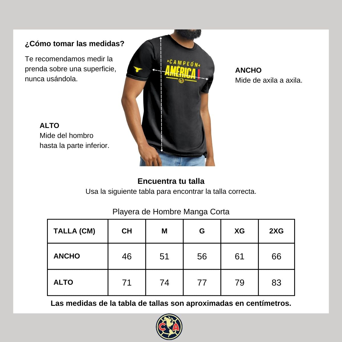 Playera Deportiva Hombre América Campeón Nueva Ng