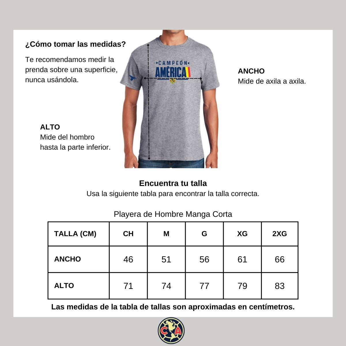 Playera Deportiva Hombre América Campeón Nueva Gs