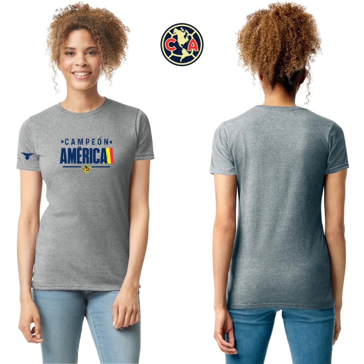 Playera Deportiva Mujer América Campeón Nueva Gs