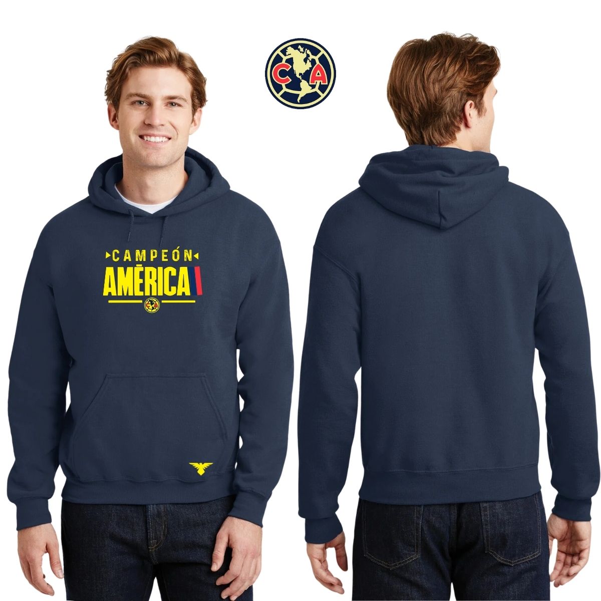 Sudadera Hombre Hoodie América Campeón Nueva AZ