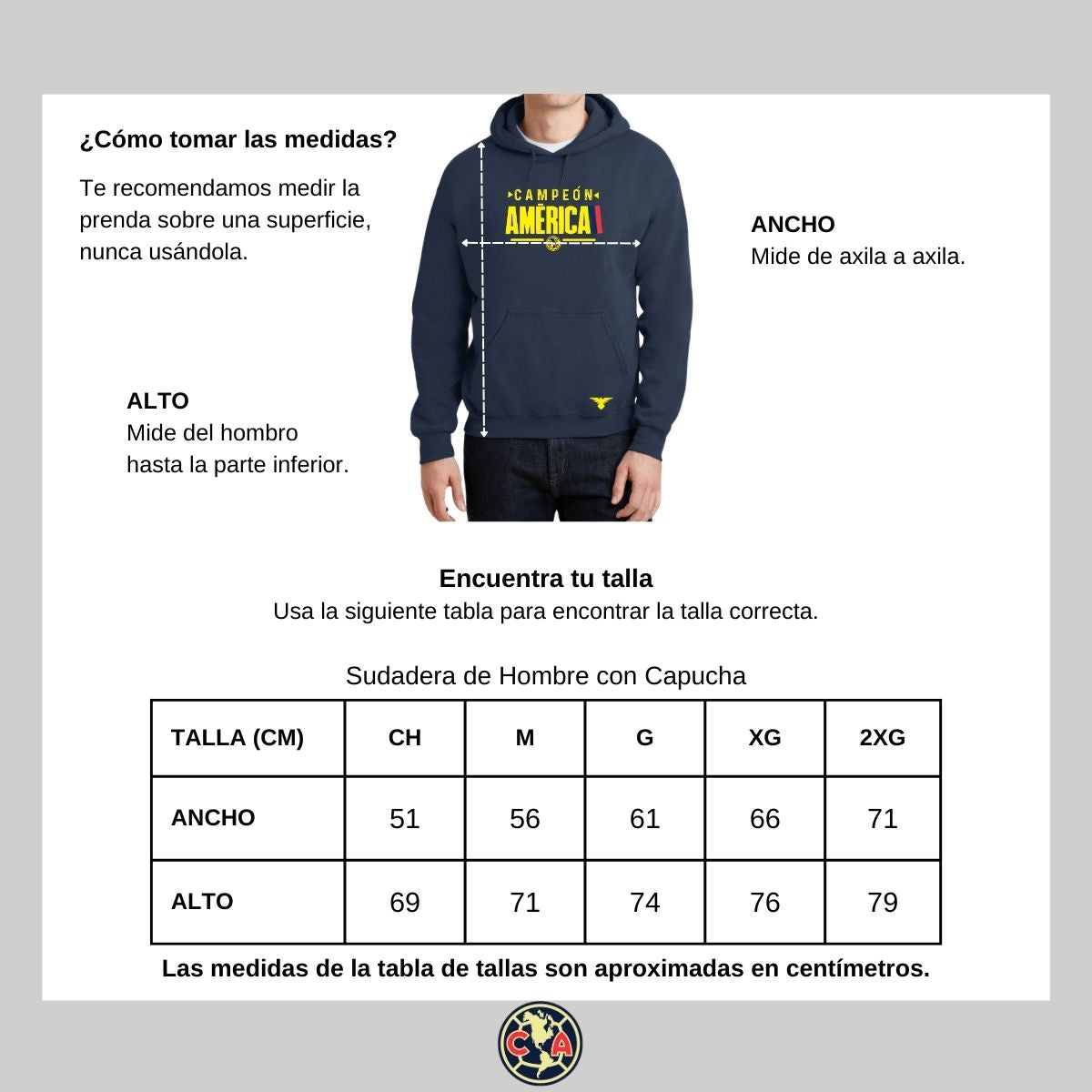 Sudadera Hombre Hoodie América Campeón Nueva AZ