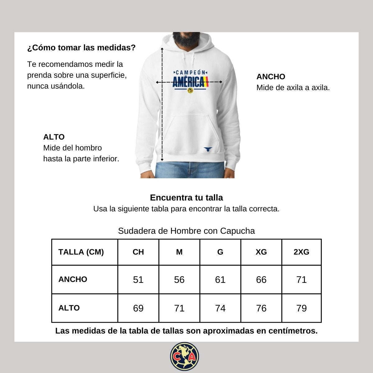 Sudadera Hombre Hoodie América Campeón Nueva BL