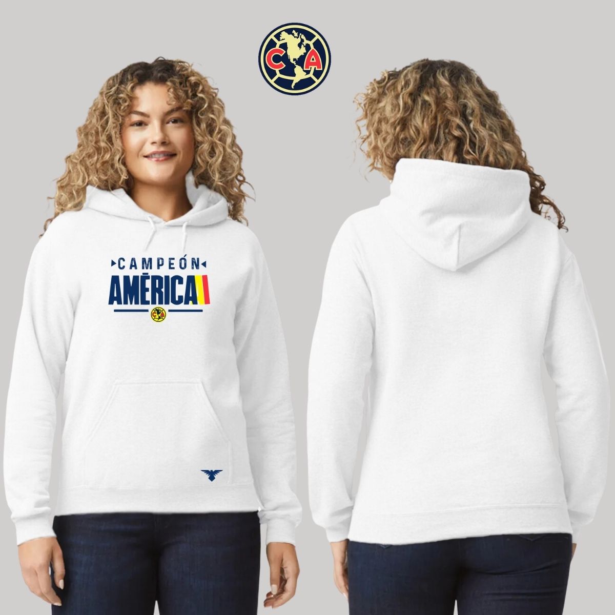 Sudadera Mujer Hoodie América Campeón Nueva BL