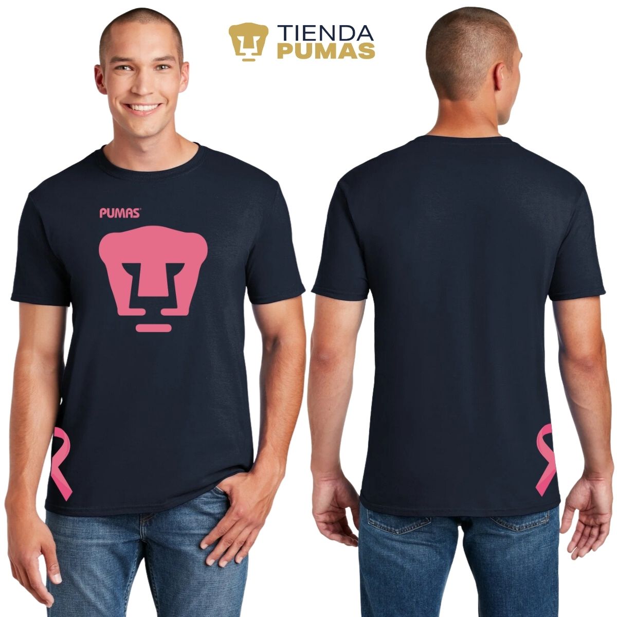 Playera Pumas UNAM Hombre Mes Rosa