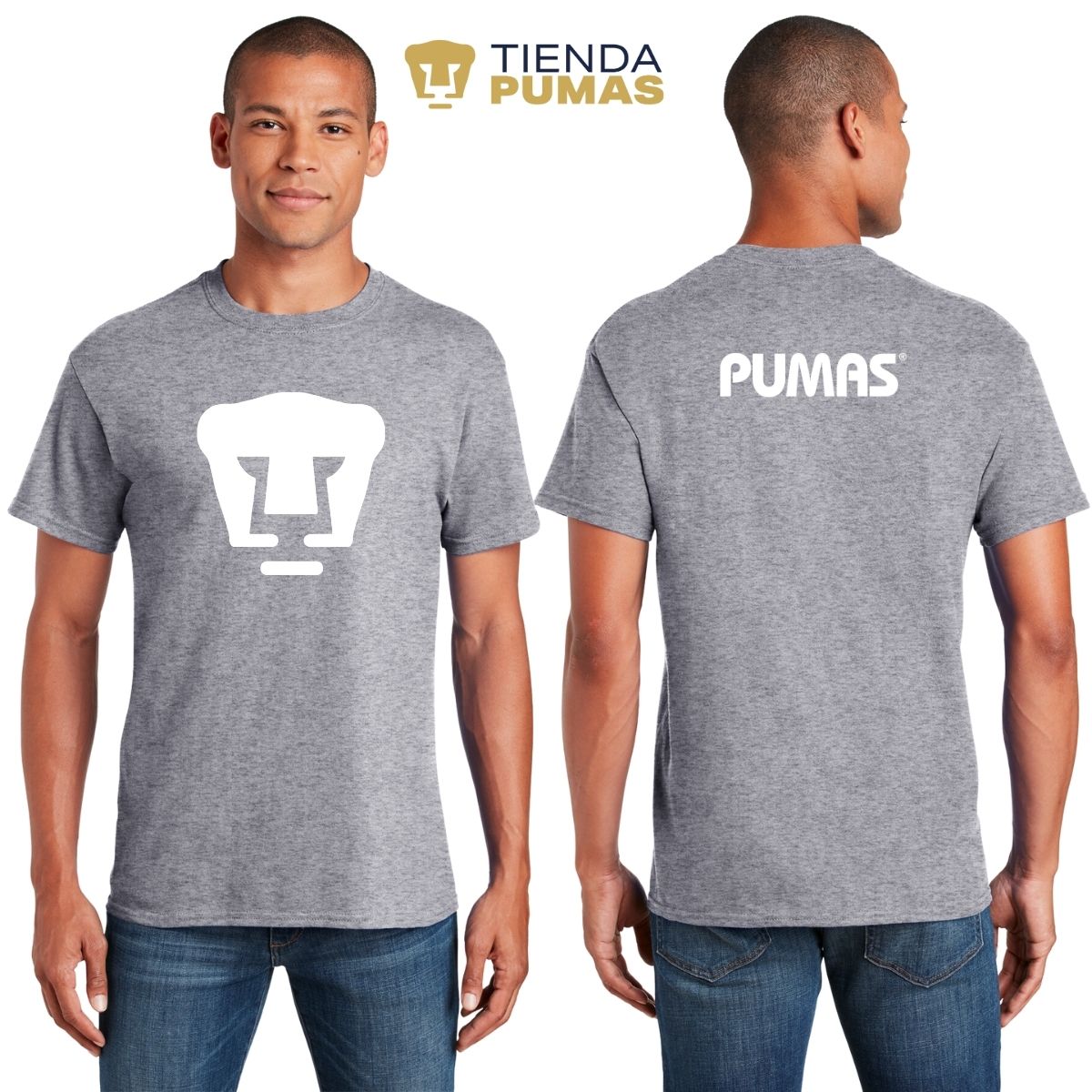 Playera Pumas UNAM Hombre Logo Blanco OD77190