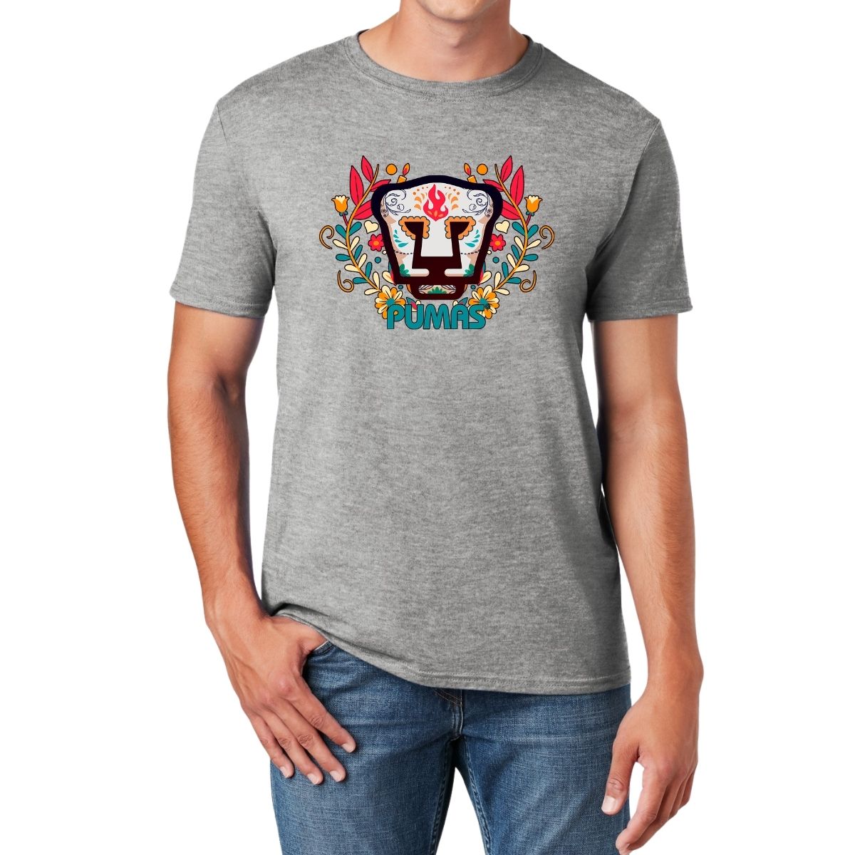 Playera Pumas UNAM Hombre Día De Muertos