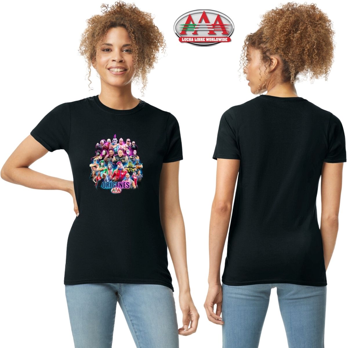 Playera Mujer Lucha Libre AAA Orígenes CDMX